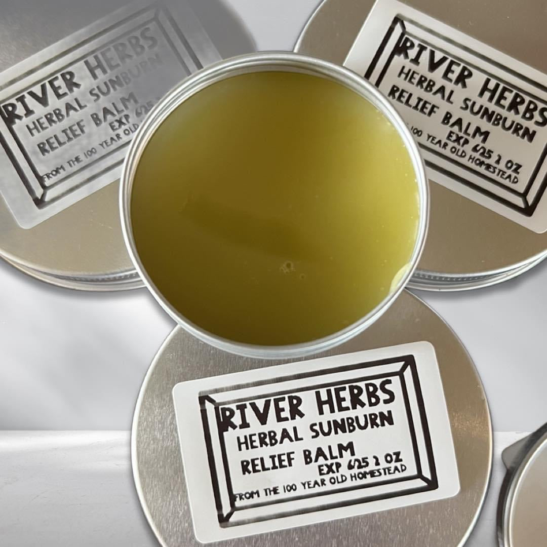 Sunburn relief natural balm